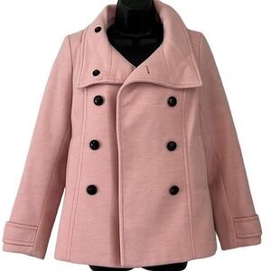 H & M Pea Coat in Pink.